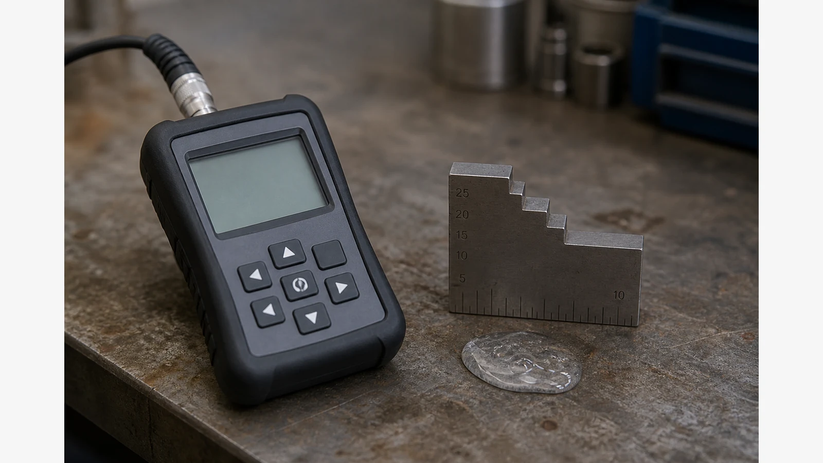 Thickness Gauge With Built In Calibration Block UK
